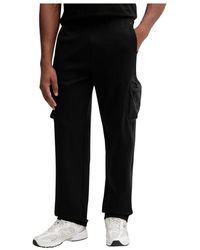 EA7 - Broeken ,Zwart ,Katoen Katoenen Blend Cargo Broek - Lyst