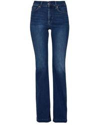 Liu Jo - High-rise flared jeans in blau - Lyst