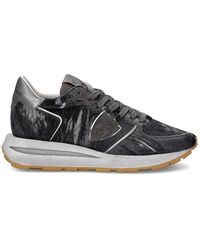 Philippe Model - Schoenen ,Grijs ,Katoen Sneakers Tropez Haute Running - Lyst
