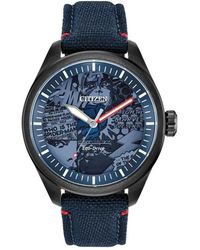 Citizen - Fabric Sport Watch With Rubber Strap - Lyst