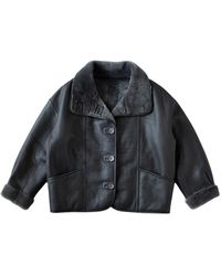 Just things we like - Jassen ,Grijs ,Wol Kiku Reversible Shearling Jacket - Lyst