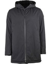 Herno - Jassen ,Grijs ,Polyester Moderne Grijze Parka - Lyst