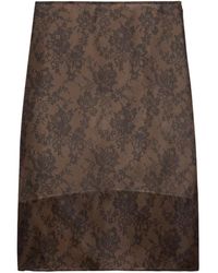 BITE STUDIOS - Rokken ,Bruin ,Organza Organza Midi Rok - Lyst