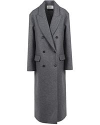 Ottod'Ame - Double-Breasted Wollen Jas - Lyst