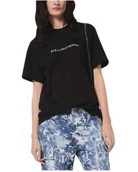Stella McCartney - Magliette con stampa logo iconico - Lyst