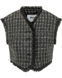 MSGM - Jassen ,Zwart ,Vests - Lyst
