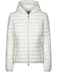 Save The Duck - Jassen ,Wit ,Nylon Witte Gewatteerde Daisy Jas - Lyst