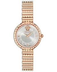 Versace - Edelstahl-Armbanduhr - Lyst