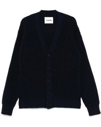 Jil Sander - Vest Met V-Hals - Lyst