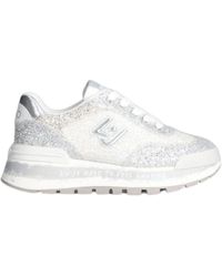 Liu Jo - Glitter argento scarpe basse - Lyst