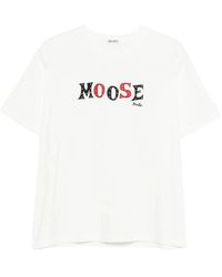 Bode - Tops ,Wit ,T-Shirt Met Ronde Hals En Korte Mouwen - Lyst