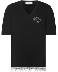 Philipp Plein - T-Shirt V-Neck Ss Signature - Lyst
