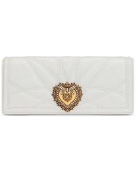 Dolce & Gabbana - Elfenbeinweiße lammleder clutch tasche - Lyst
