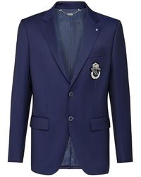 Billionaire - Wool Blazer Super Slim Fit Crest - Lyst