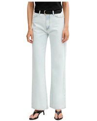 ViCOLO - Jeans ,Blauw ,Katoen Straight Jeans - Lyst