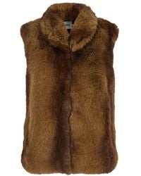 Apparis - Jassen ,Bruin ,Bruine Jassen Laila Mink Vest - Lyst