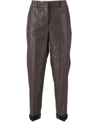 Peserico - Slim-Fit Trousers - Lyst