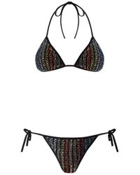 Missoni - Badmode ,Zwart ,Rayon Mesh Bikini - Lyst