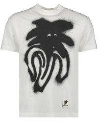 Palm Angels - T-shirt spray jimmy oversize - Lyst