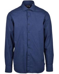 Xacus - Overhemden ,Blauw ,Katoen Casual Shirt - Lyst
