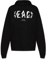 44 Label Group - Kapuzenpullover mit logo-print - Lyst