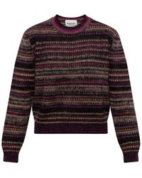 Isabel Marant - Striped Wool Crew-Neck Sweater - Lyst