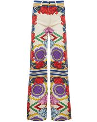 La DoubleJ - Broeken ,Veelkleurig ,Katoen Retro Romance Flare Jeans - Lyst