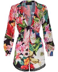Philipp Plein - Jumpsuits & Playsuits ,Veelkleurig ,Jumpsuit Flowers - Lyst