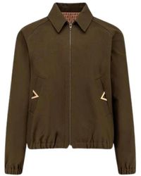 Valentino - Jassen ,Groen ,Katoen V Jacket - Lyst
