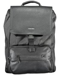 Calvin Klein - Zaino in poliestere nero con scomparto per laptop - Lyst
