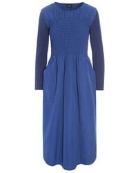 Bitte Kai Rand - Smock Poplin Kleid Twilight - Lyst