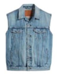 Levi's - Jassen ,Blauw ,Denim Relaxed Trucker Vest - Lyst