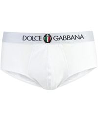 Dolce & Gabbana - Logo elastische baumwoll-slips,logoelastische baumwoll-slips - Lyst