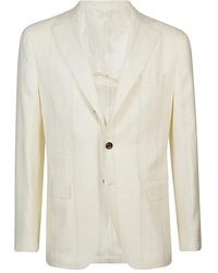 Eleventy - Jassen ,Wol Slim Fit Wol Zijde Linnen Jas - Lyst