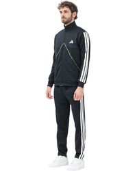 adidas - Fitness ,Zwart ,Zwart Jumpsuit Tricot Geïnspireerd - Lyst