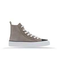 Brunello Cucinelli - Wildleder schnürschuhe - Lyst