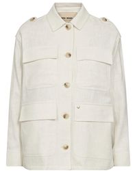 Mos Mosh - Abenteuer safari jacke mit ramie-mix - Lyst
