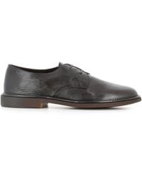 Alexander Hotto - Dunkelbraune leder derby schuhe - Lyst