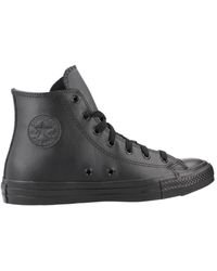 Converse - Hohe top sneakers in schwarz - Lyst