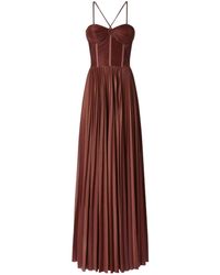 Pinko - Kleedjes ,Bruin ,Polyester Bruine Chique Jurk Voor Vrouwen - Lyst