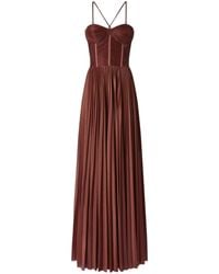 Pinko - Kleedjes ,Bruin ,Polyester Bruine Chique Jurk Voor Vrouwen - Lyst