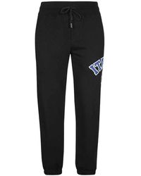 Gcds - Broeken ,Zwart ,Katoen Katoenen Track-Pants Front Patch - Lyst