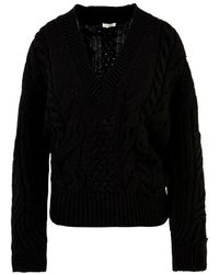 hinnominate - V-Neck Knitwear - Lyst