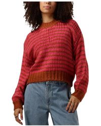 Ydence - Gebreide Trui Pippa Roze - Lyst