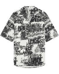Acne Studios - Weißes Button-Up Hemd Stilvolle Brusttasche - Lyst