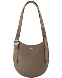 Coperni - Braune Leder-Schultertasche Mit Magnetverschluss - Lyst