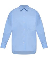 IRO - Overhemden ,Blauw ,Katoen Natacha Shirt - Lyst