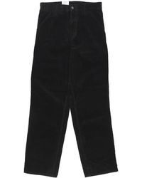 Carhartt - Schwarze samt-arbeitshose mit werkzeugtaschen - Lyst