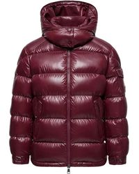 Moncler - Jassen ,Rood ,Nylon Doudoune En Nylon Laqué Maire - Lyst