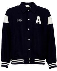Autry - Luster Sporty Metallic Button Wool Jacket - Lyst